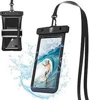 Tiflook Floating Waterproof Phone Case,2019 Underwater Protective Cellphone Dry Bag Pouch Fit for Moto Z4 Z3 Play/G7 G6 G5 E5 Play/G6 G5S Plus/G6 Forge/E5Plus/X4/One Vision,up to 6.5" (Black)
