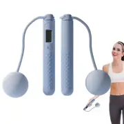 Jump Rope with Counter Weighted Jump Rope Cordless Rope Counting Jump beneficial