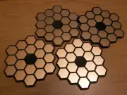 Laser-cut James Webb Telescope Coasters set of 4