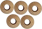 Abaodam 5pcs Hydroponic Vase Cap Propagating Vases for Plants Hydroponics Vase Hydroponic Planter Lids Glass Terrarium Hydroponic Jar Lids Glass Vase for Plants Light Brown Wooden