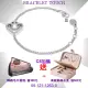 【CHARRIOL 夏利豪】Bracelet Touch 觸摸手鍊 銀心飾件銀鋼索款-加雙重贈品 C6(06-121-1263-0)