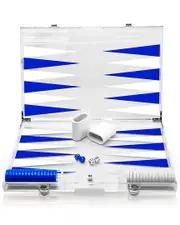 INFINITY 18in Lucite Backgammon Set