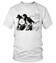 Vintage Bruce Springsteen Born To Run Cotton White S-5XL Unisex Shirt AG379