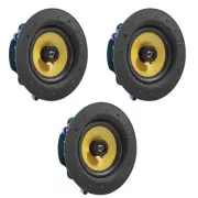 3 Pack - TDX 6.5" 2-Way Ceiling Wall Home Theater Speaker Flush Mount White New
