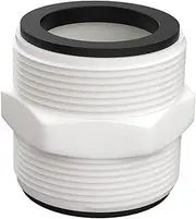Garden Hose Adapter | Pool Split Hose Connector with 2 L Gasket Rings | Skimmer Plumbing Connection, Waterproof Extension Adapter for Ground Pool and Swimming Pool