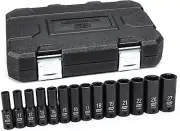 Gearwrench 14 Pc. 1/2" Drive 6 Pt Deep Impact Socket Set Metric 84955N