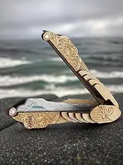 Shamanicshop 's Harp by D.Glazyrin/Aria (in case) - Professional mouth musical instrument (jaw harp) Beautiful sound Excellent quality Original Russian maultrommel (jaw harp, dan moi).