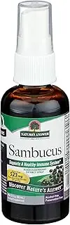 Nature's Answer Sambucus Elderberry Syrup Spray 523 mg, 2 oz - Natural Immune Booster - Travel Friendly - Packed with Antioxidants - Great Tasting - Immune on The Go - Alcohol Free