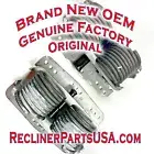 2 OEM NEW La-Z-Boy Heavy Duty Rocker Recliner Springs -Removable Restrictor Pins