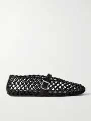 [Alaïa] Alaïa - Woven Leather Ballet Flats - Black - IT42 IT 42 Black