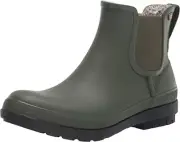 NIB Bogs Bloom Womens Amanda II Chelsea Snow Boots Warm Winter Green Ash Size 10