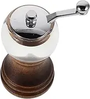 SUPVOX Manual Hand Crank Pepper Mill Durable Mini Salt Grinder for Effortless Grinding Coarseness for Kitchen and Outdoor BBQ Easy to Use and Clean