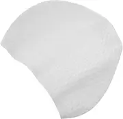 Milisten Silicone Swimming Cap for Long Hair Comfortable Ear Protection Swim Hat for Women Lightweight and Flexible Design for Enjoyable Swimming Experience White