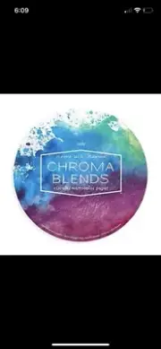 OOLY Chroma Circular Art Paper Pad for Watercolor Brush Markers, 20 Sheets, 10"