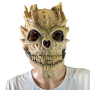 Horror Scary Skeleton Skull Helmet Mask Demon Smile Halloween Cosplay Costume