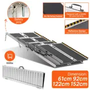 2-5FT Aluminium Ramp Anti Slip Folding Loading Threshold Portable Access Ramp
