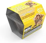 Doggie Dippers™ Pot - Crunchy Peanut Butter - are a World-First Interactive Dog Treat. Blending Gluten and Wheat Free Carob and Coconut Biscuits with Our Carob Flavoured Peanut Butter