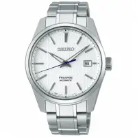 在飛比找momo購物網優惠-【SEIKO 精工】Presage 新銳麻葉家紋機械錶-白x