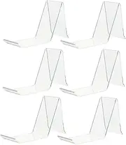GRADENEVE 6Pcs Clear Acrylic Shoe Display Rack Lightweight Sneaker Stand for Retail Shop Home Use Transparent Design for Neat Organization Versatile Support for Sandals Sneakers