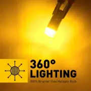 2x Canbus Amber 194 168 W5W T10 2SMD LED Car Side Wedge 12V Light Globe Bulbs (for: Smart)