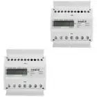2pcs 4 Wire Energy Meter LCD Display Rail Volt Amp Power Meter XTM1250SA-U