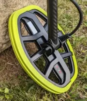 Minelab Vanquish V8 Double-D Coil Bumper- Contoured Rubber Guard.~ MUSTARD GREEN