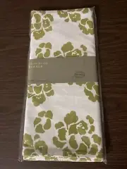 World Market 100% Cotton Green Lotus Table Runner 16x90in. New In Package