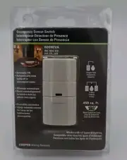 Cooper - 0S306U-LA-K - Occupancy Sensor Switch - 600W - Light Almond