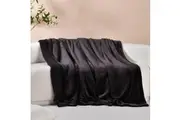 Serene Hudson Fleece and Sherpa Reverse Throw Blanket Blush