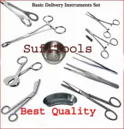 Basic Delivery Surgery Instruments Set gynecology physiology surgical Tools set