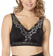 NEW Rhonda Shear Women's Teen Black Sz Small Soft Cup Leisure Bra