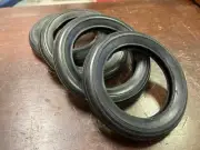 4 New AC Gilbert Erector DR BLACK Truck Tires Rubber - 4 inch OD