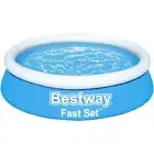 Bestway Hydro Force Fast Set 1.83m x51cm Above Ground Inflatable Kids Play Pool