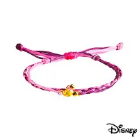在飛比找Yahoo奇摩購物中心優惠-Disney迪士尼系列金飾 黃金/彩色蠟繩手鍊-俏麗美妮款