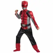 Red Ranger Classic Saban's Power Rangers Beast Morphers Superhero Boys Costume