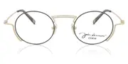 John Lennon JO149 Ny-M Men's Glasses Gold Size 45 - Private Health Rebate - Blue Light Block Available