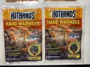 2 Packs of HotHands Hand Warmers and 2 Packs Of Toe Warmers 8 Hour