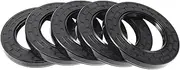 X AUTOHAUX Universal Oil Seal TC Double Lip W Steel Spring Seal Ring Rotary Shaft Seal 65x105x12mm High Pressure Nitrile Rubber Black 5 Pcs