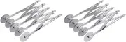 Binxind 2X 5-Wheel Pastry Cutter Pizza Cutter Multi Wheel Dough Cutters Expandable Pizza Slicer Baking Roller Pastry Knife