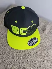 NWT Black Clover Mens Golf SnapBack Hat Cap High Vis Yellow Black Adjustable