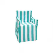 Alfresco 100% Cotton Director Chair Cover - Striped Ocean Blue
