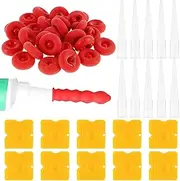 50Pcs Caulk Cap Leak-Proof Caulk Saver Cap Silicone Caulking Tube Covers Caulk Finishing Tool Sealant Mouth Protective Cover Reusable Caulk Sealer Cap for Sealing and Preserving Fulasun