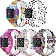Bands Compatible with Garmin vivofit jr.3 Bands Accessories Replacement Band Camouflage Floral Leopard Pattern Starp for Kids with Metal Secure Clasp for vivofit jr.3