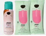 Raw Sugar 2-in-1 Dog Shampoo Aloe Oatmeal and Conditioner & Dog Wipes, 2 Pack