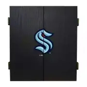 Seattle Kraken Display Fans Choice Metal Quality Bristle Dartboard Game Cabinet