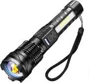 A76 Rechargeable Flashlights 20000 High Lumens - Brightest LED Flash Light 7 Mod