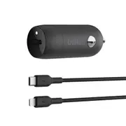 Belkin Boost Car Charger For Apple 30W USB-C To Lightning MFI-Certified Cable 1M