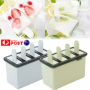 4 cells Mould Frozen Molds Icy Pole Jelly Block Maker Ice Cream Pop Popsicle