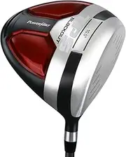 PowerBilt TPS Blackout 10.5° Driver, Left Hand, Regular Flex, Red/Black