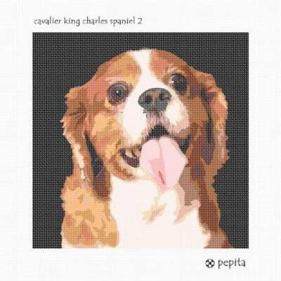 Cavalier King Charles Spaniel 2 Needlepoint Kit or Canvas